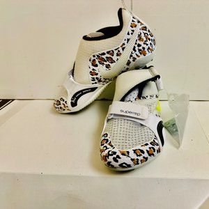 Nike Superep Cycle Cycling Shoes Womens Size 6.5 White Leopard